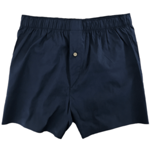 navy blue woven boxer short