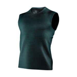 sea green sleeveless t-shirt