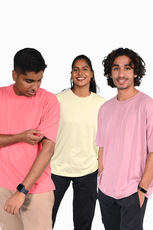 pastel oversize crew necks